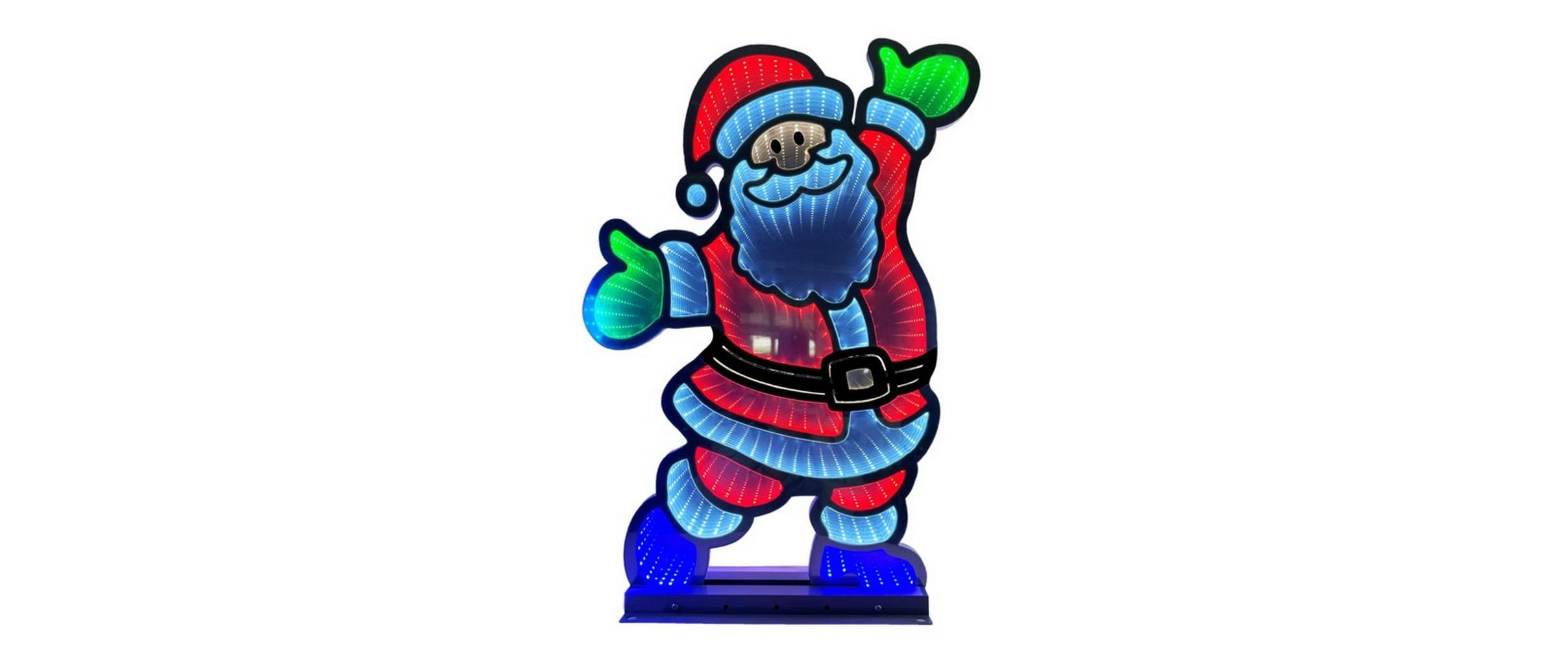 LED Figur Santa Infinity Effekt, 5 cm x 42.5 cm x 61 cmLED-Figur