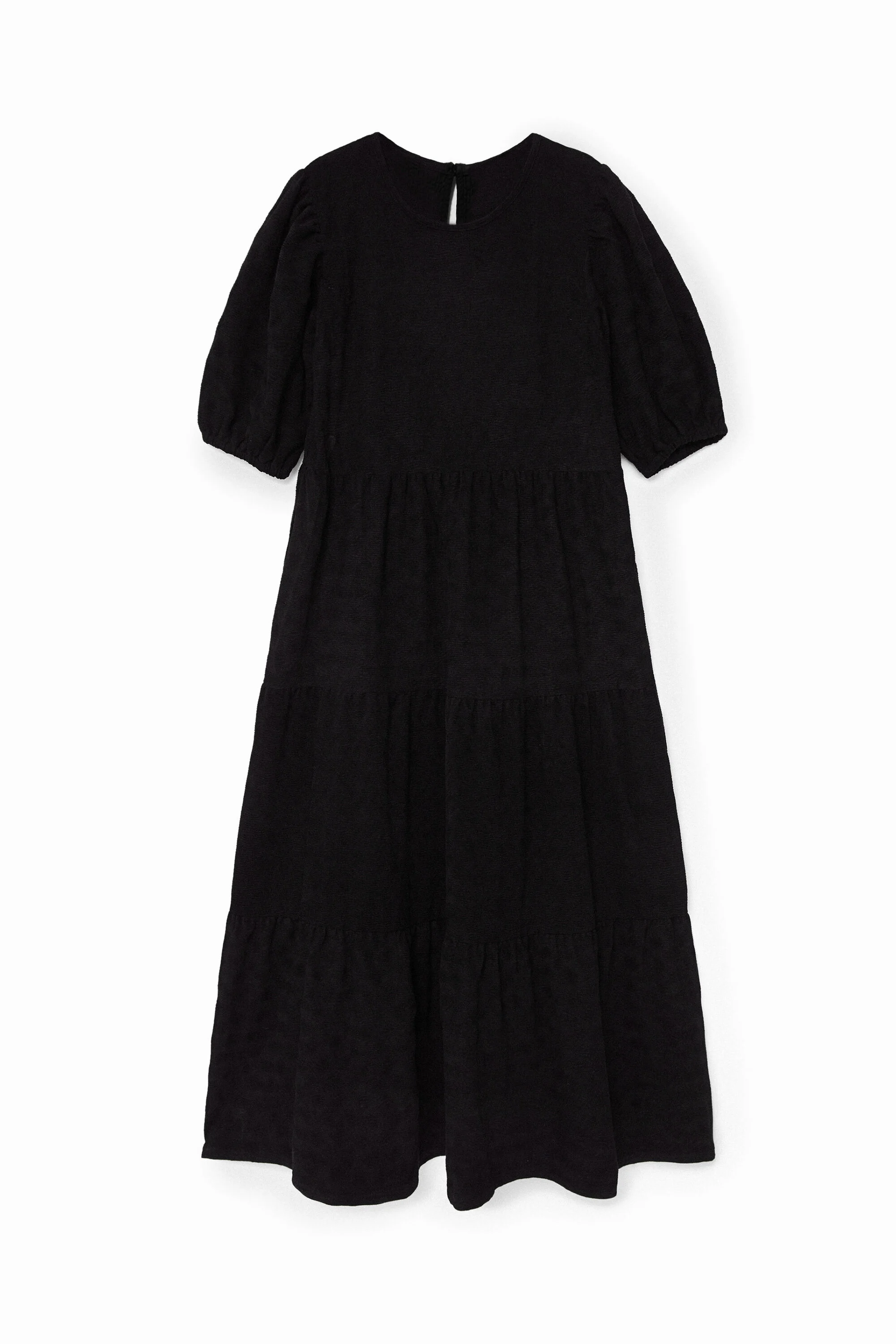Vestido midi texturizado