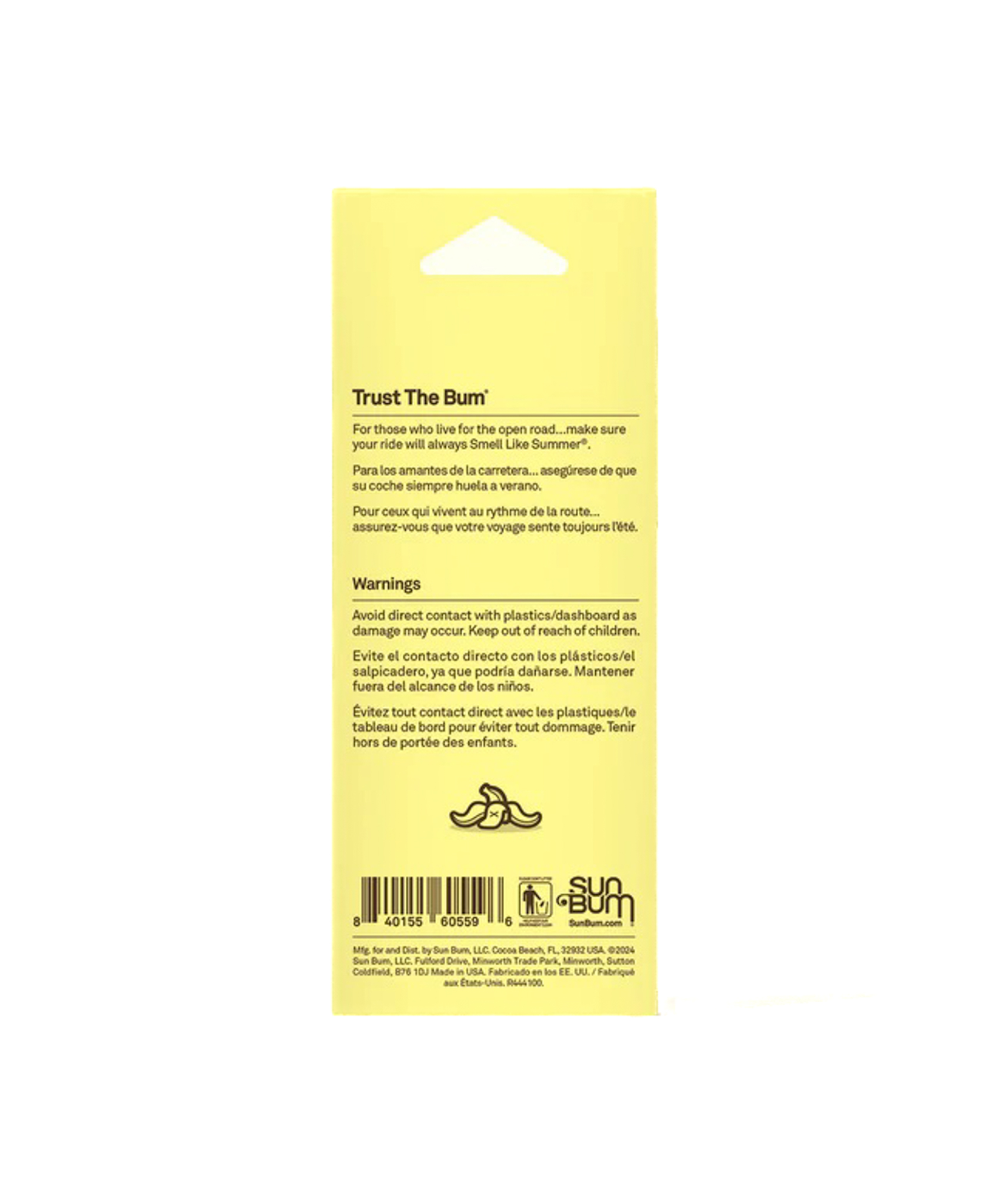 Sun Bum Air Freshener Banana