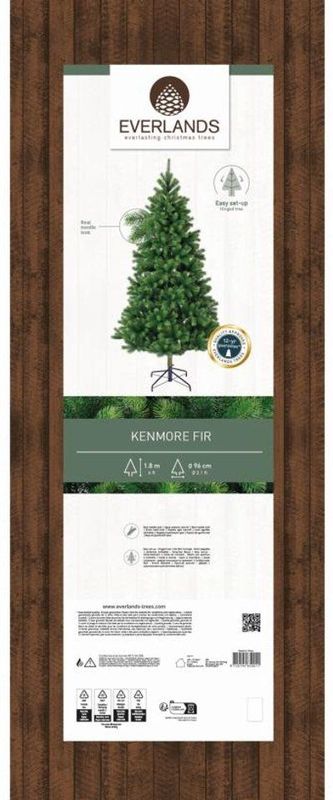 Everlands - Kenmore Fir - Kunstkerstboom - Groen - 1,8m x 96cm