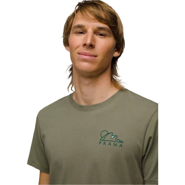 T-shirt PRANA EVERYDAY SIGNALS SS TEE M RYE GREEN