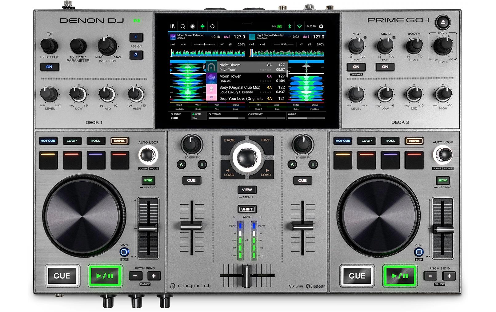 DJ-Controller DJ Prime Go+<br>2-Kanal-Stand-Alone DJ Konsole