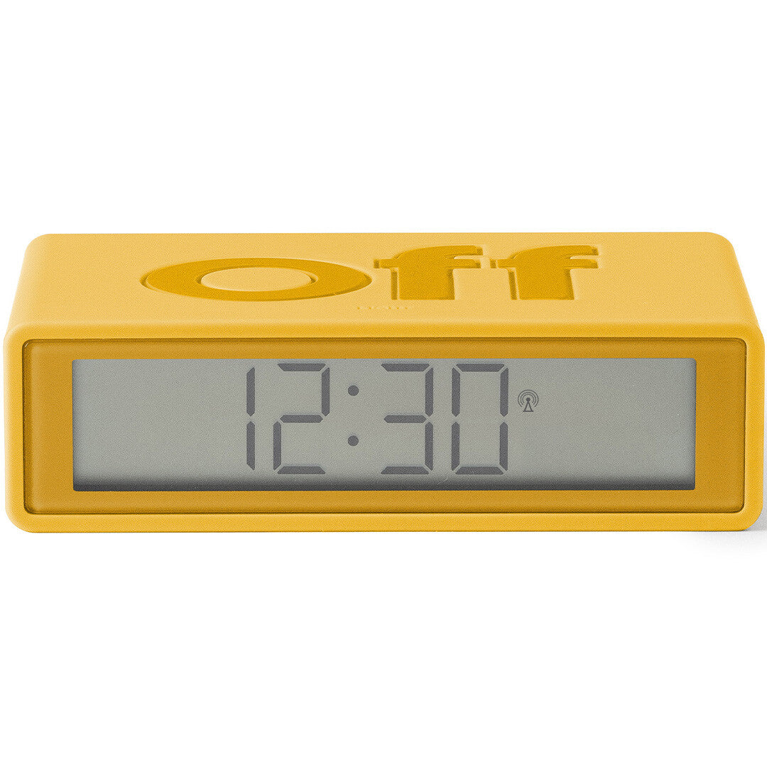 Lexon flip classic digitale wekker - yellow