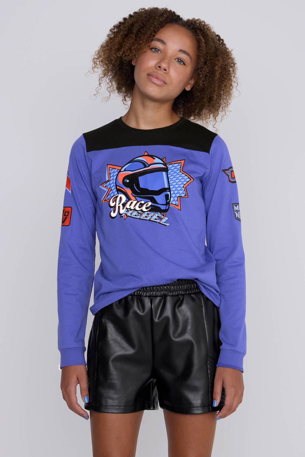 Coolcat Longsleeve T-shirt Trista met Race Rebel Print