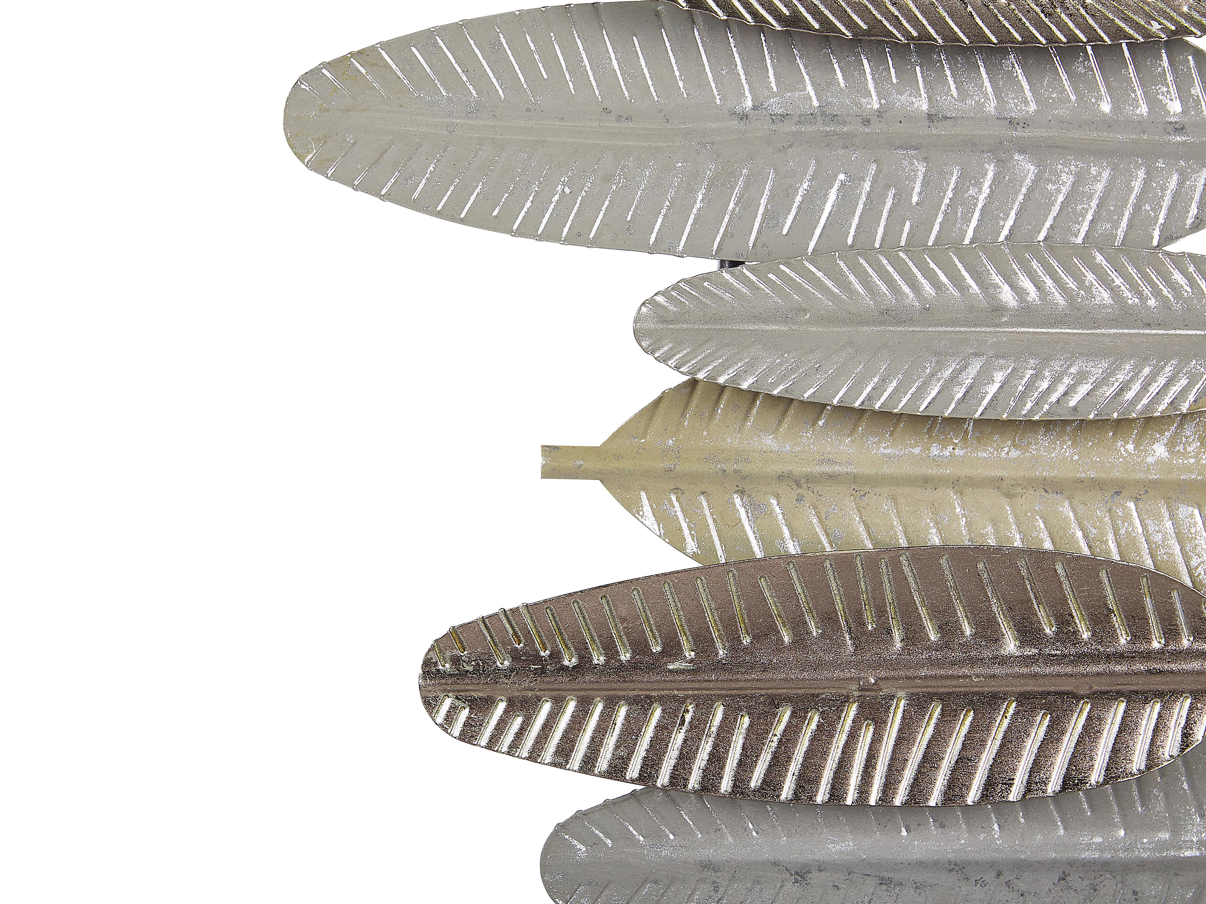 Wanddecoratie Veer ANTIMONY Metaal 37 cm Zilver
