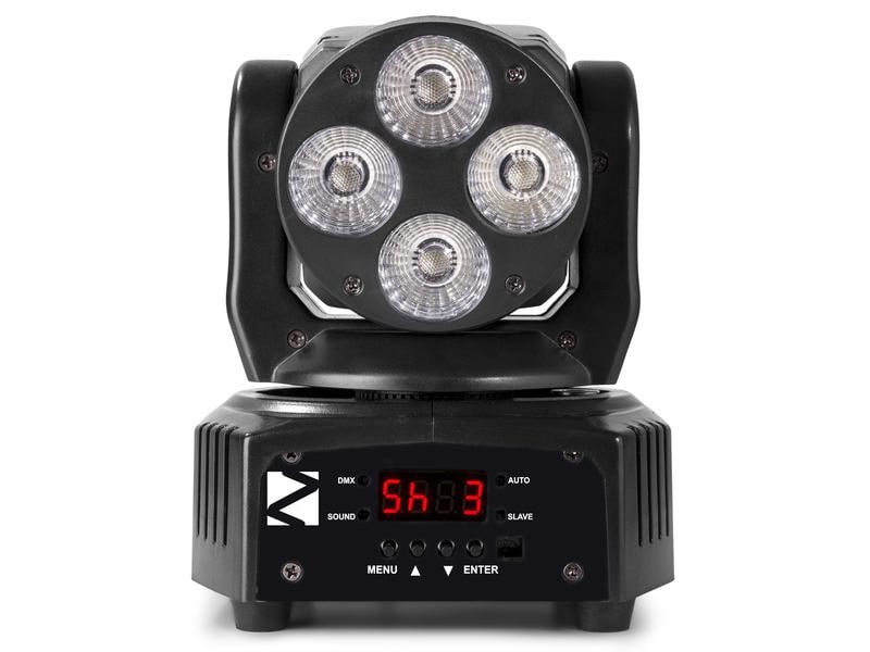 BeamZ Moving Head MHL36 Set 4x 9 W LED Moving Head Set mit Tasche