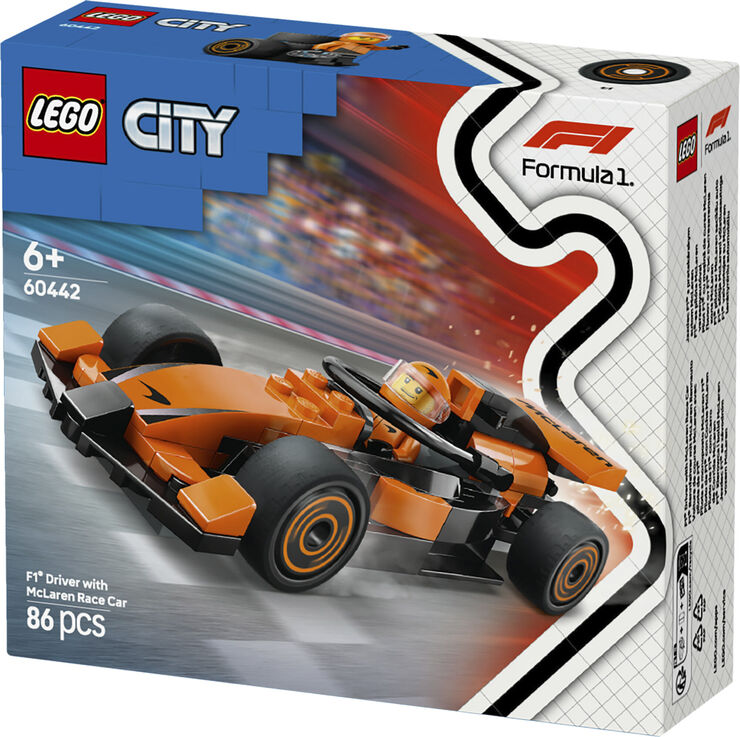 Lego F1-kører med McLaren-racerbil 60442