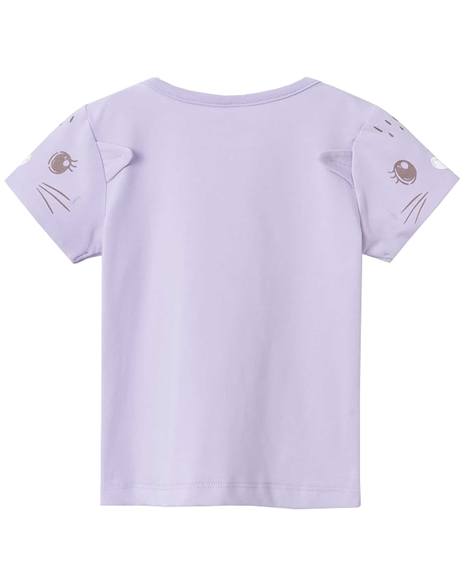 T-Shirt NBFDRAMA MEOW in orchid petal