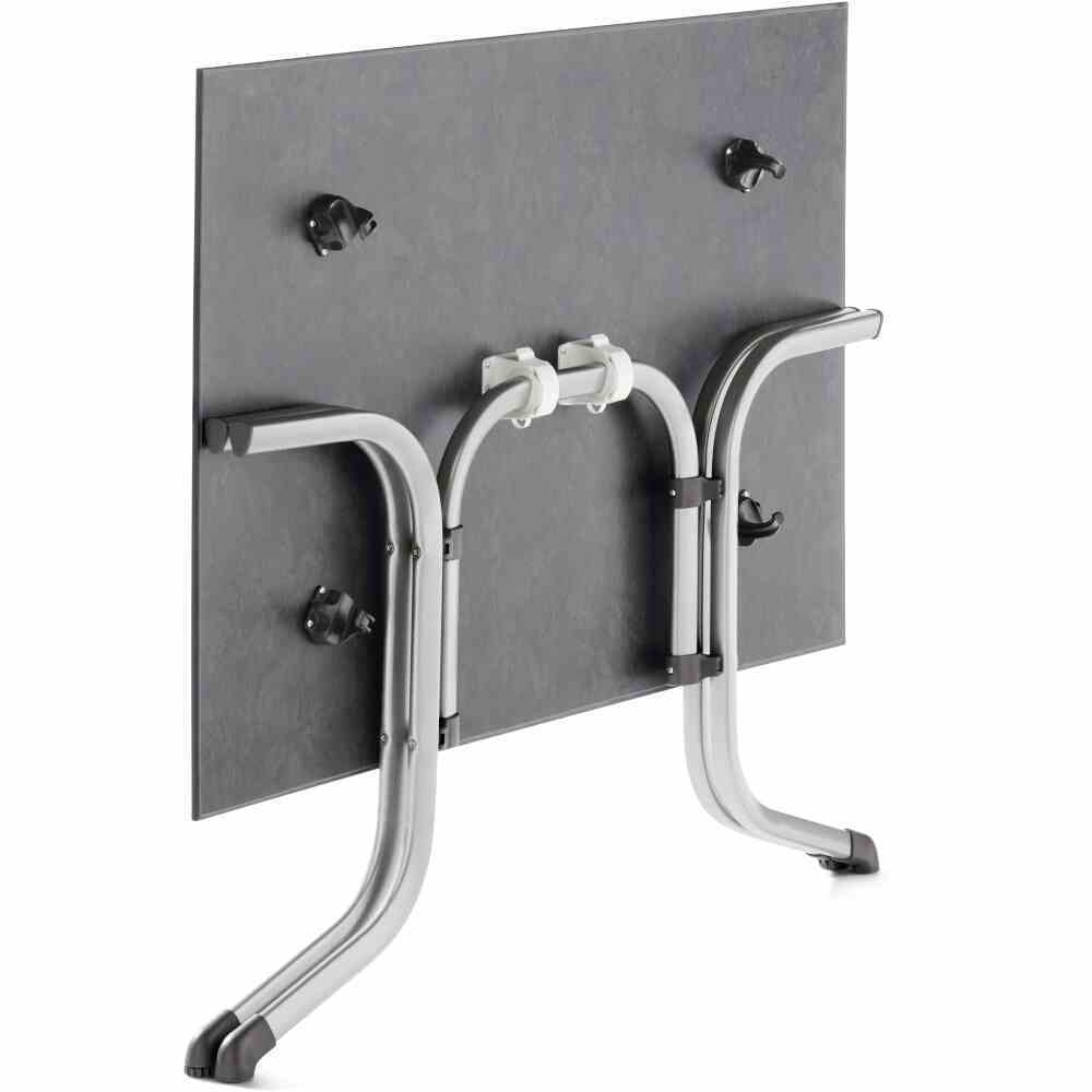 Klapptisch POLYTEC - graphit - Schiefer anthrazit - 120x80 cm