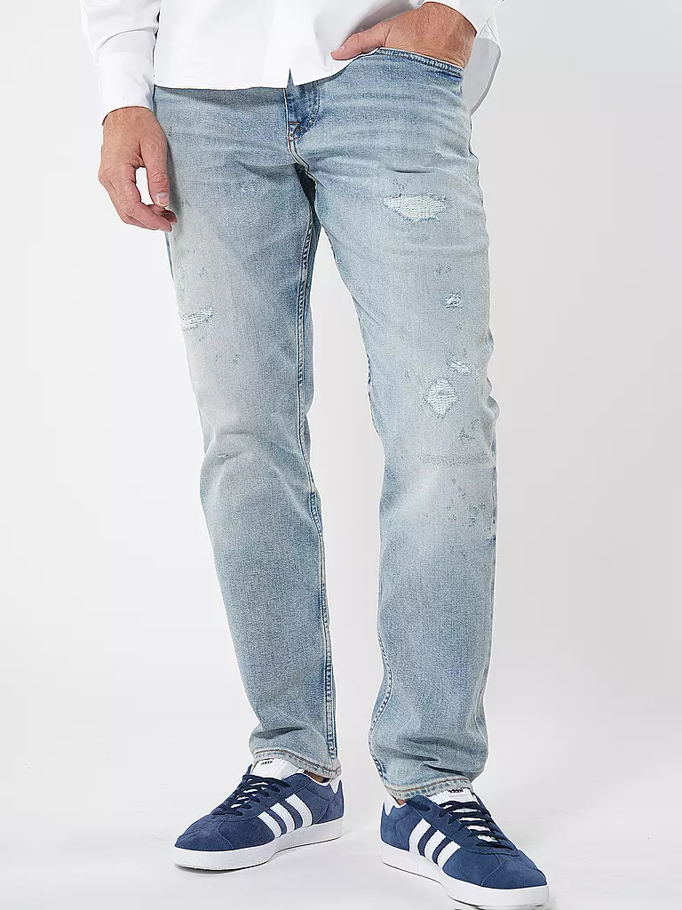 BOSS Jeans Tapered Fit TROY hellblau