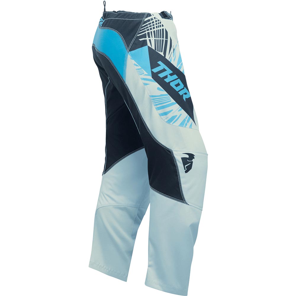 Thor Motocross - Pantalon femme Sector Split Bleu Clair / Noir / Bleu