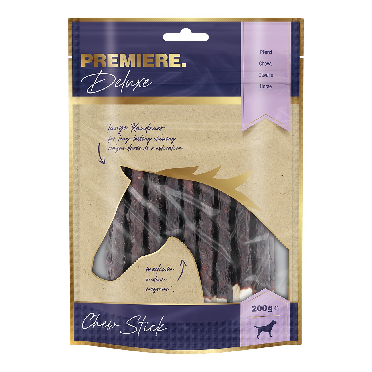 PREMIERE Deluxe Chew Sticks Pferd 200g
