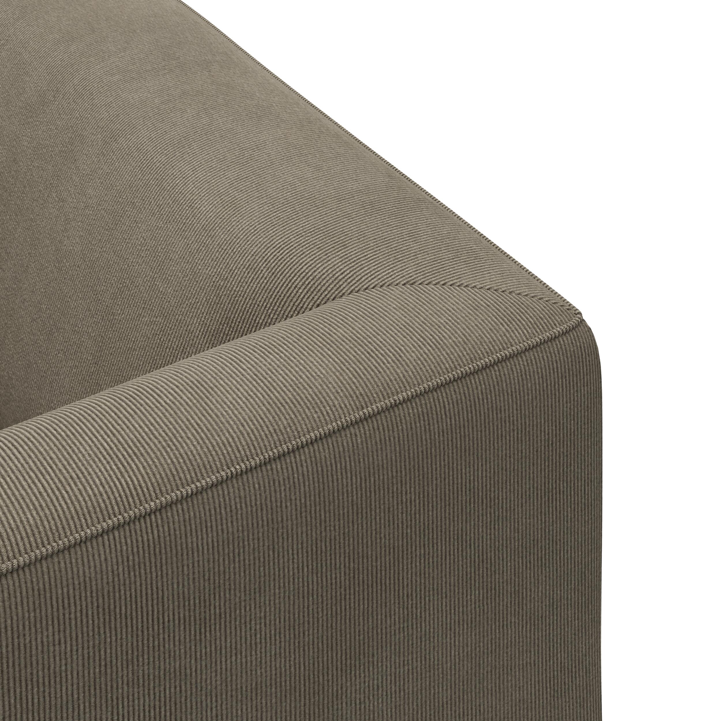 Teron venstrevendt sofa med pufafslutning