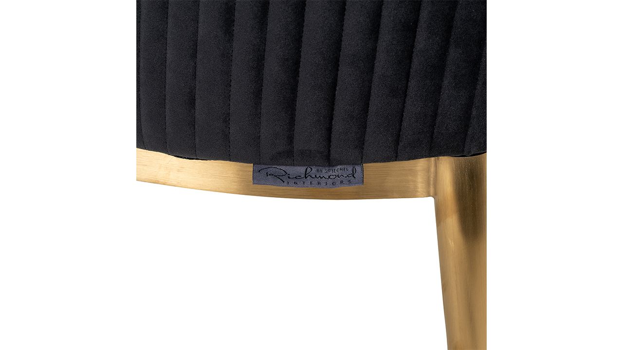 Eetkamerstoel 210837 Antraciet Velvet Breeze B59 x D65 x H86 cm