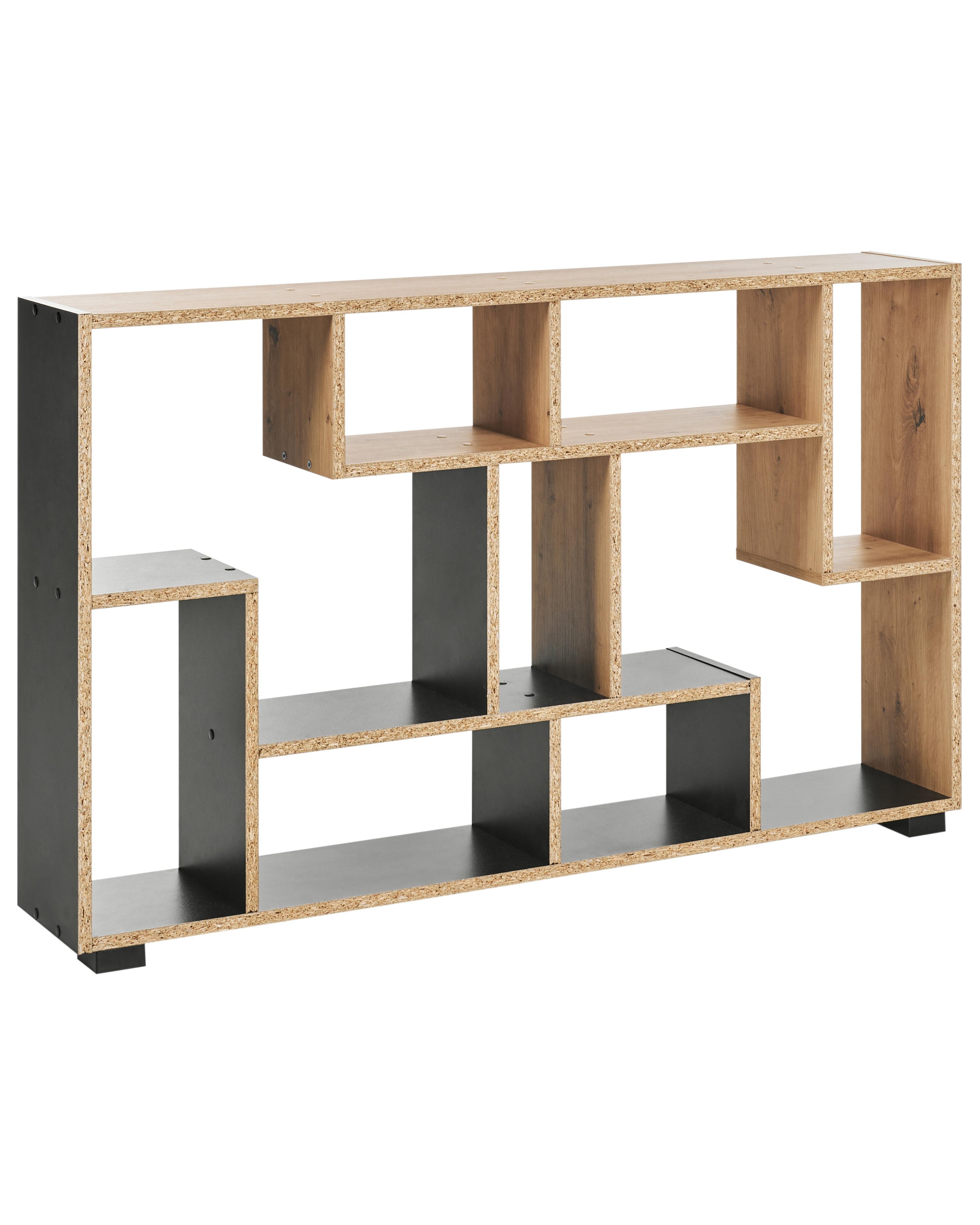 Rek ALMA 122 cm Bruin/zwart