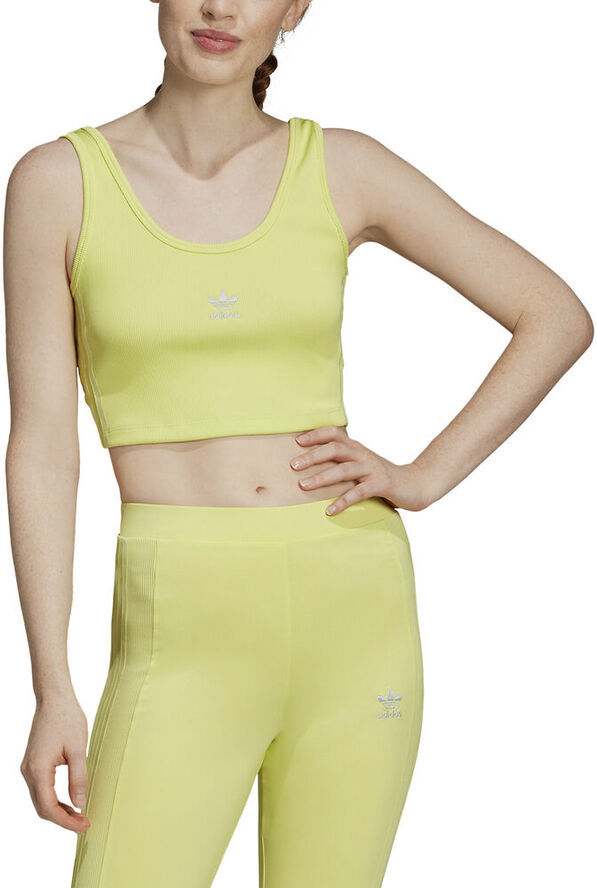 adidas Cropped tanktop Gul
