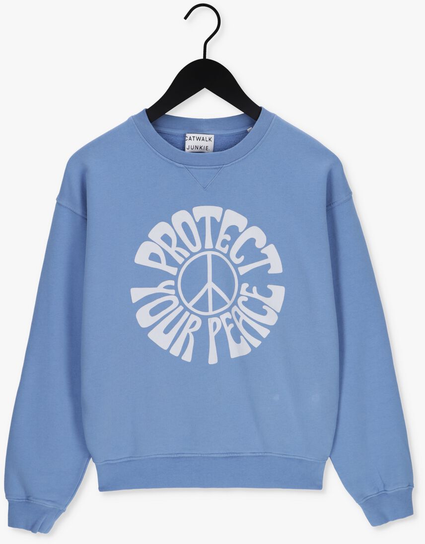 CATWALK JUNKIE blauwe catwalk junkie sweater sw peace