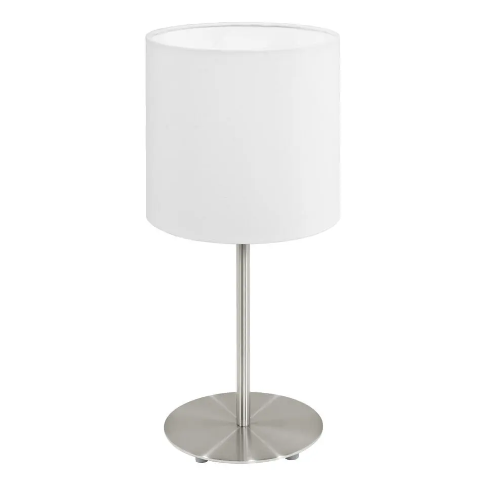 EGLO Pasteri Tafellamp - E27 - 18 cm - Nikkelmat