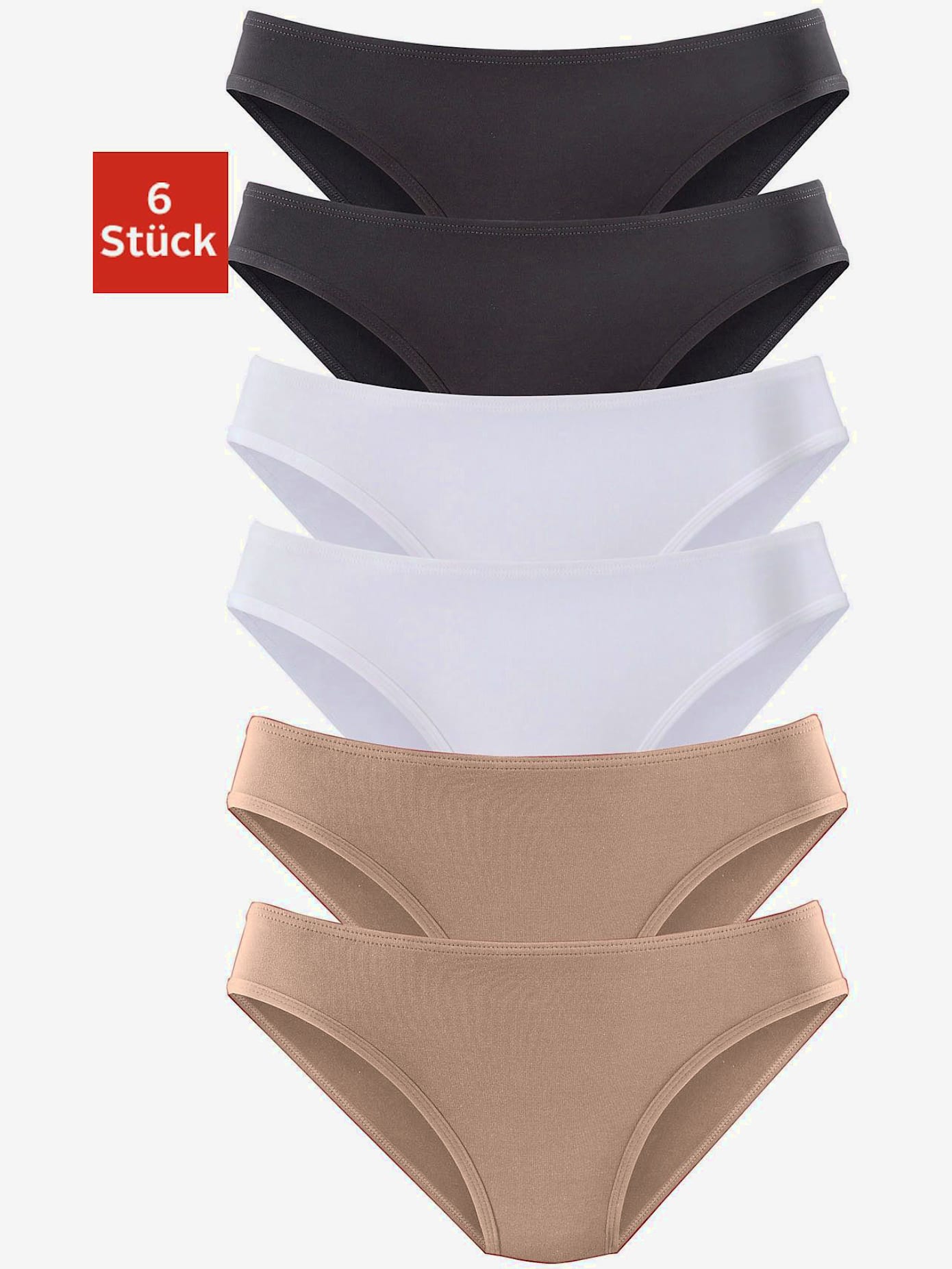 Slips jazz lot de 6 panties vivance