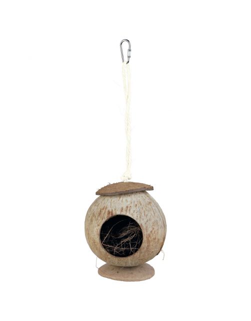 Trixie Kokosnoothuis Voor Hamsters - Kooi Accessoire - Ø 13x31 cm