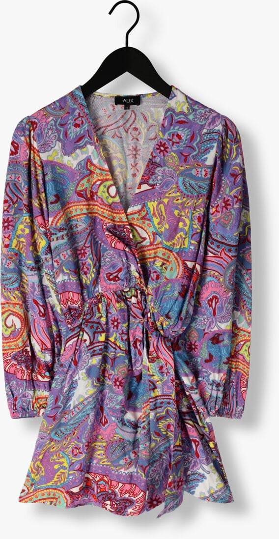 ALIX THE LABEL multi alix the label mini jurk paisley wrap dress