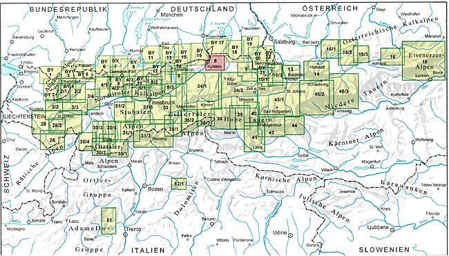ALPENVEREIN - 08 KAISERGEBIRGE 1 25 000