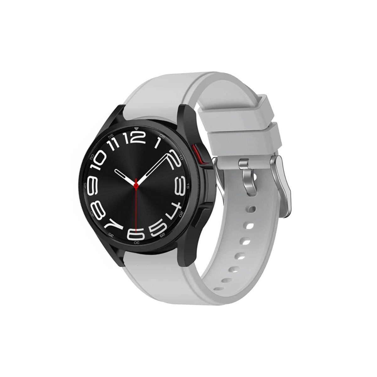 Silikon armbånd No-Gap Samsung Galaxy Watch 6 Classic (43mm) - Lysegr