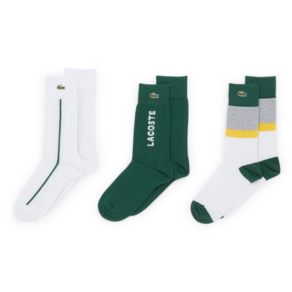LACOSTE COFFRET CHAUSSETTES X3 CREW LOGO