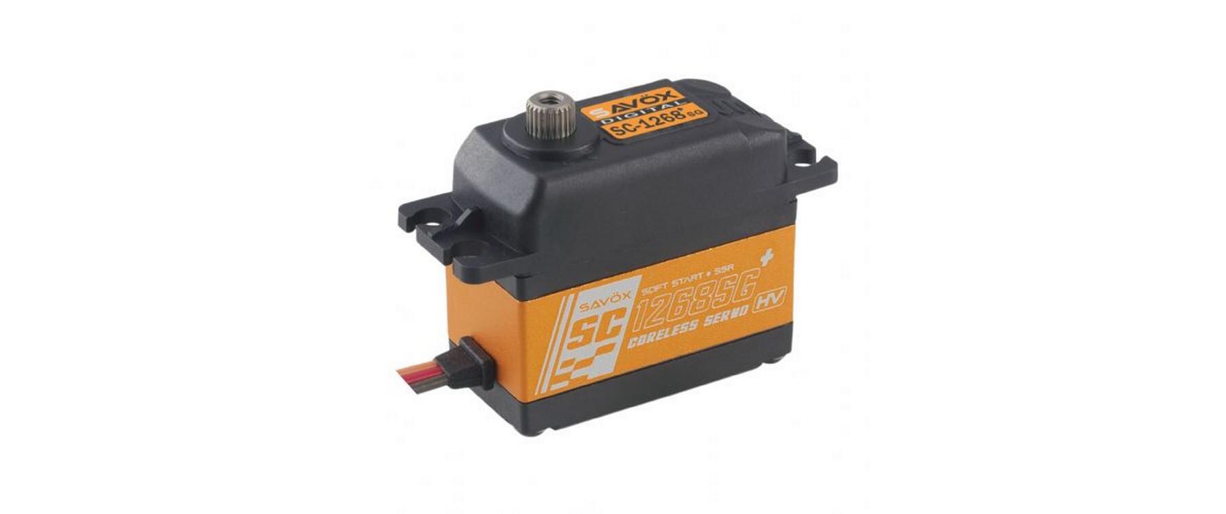 Standard Servo SC-1268SG+ 30 kg, 0.1 s, Digital HVDigitalservo mit Softstart und doppelt kugelgelagertem Metallgetriebe