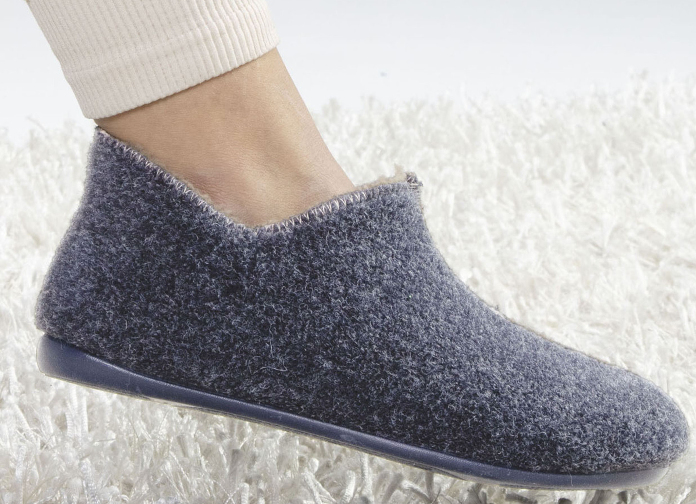 Laurina Filz-Hausschuh aus recyceltem Polyester