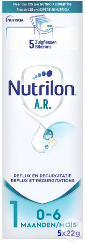 Nutrilon AR 1 Anti-Régurgitations Lait Bébé 0-6 Mois Lait En Poudre Sachets 5x23g