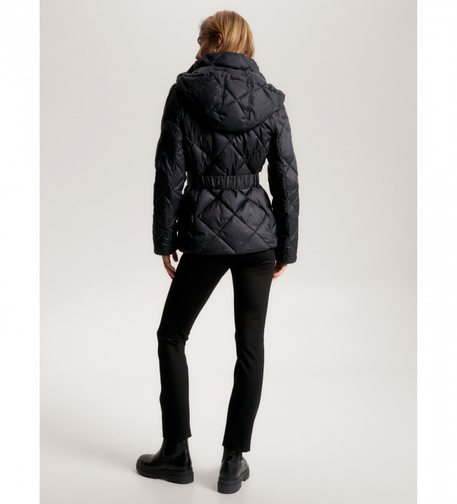 Jaqueta Tommy Hilfiger Elevated Matelassada, Preta