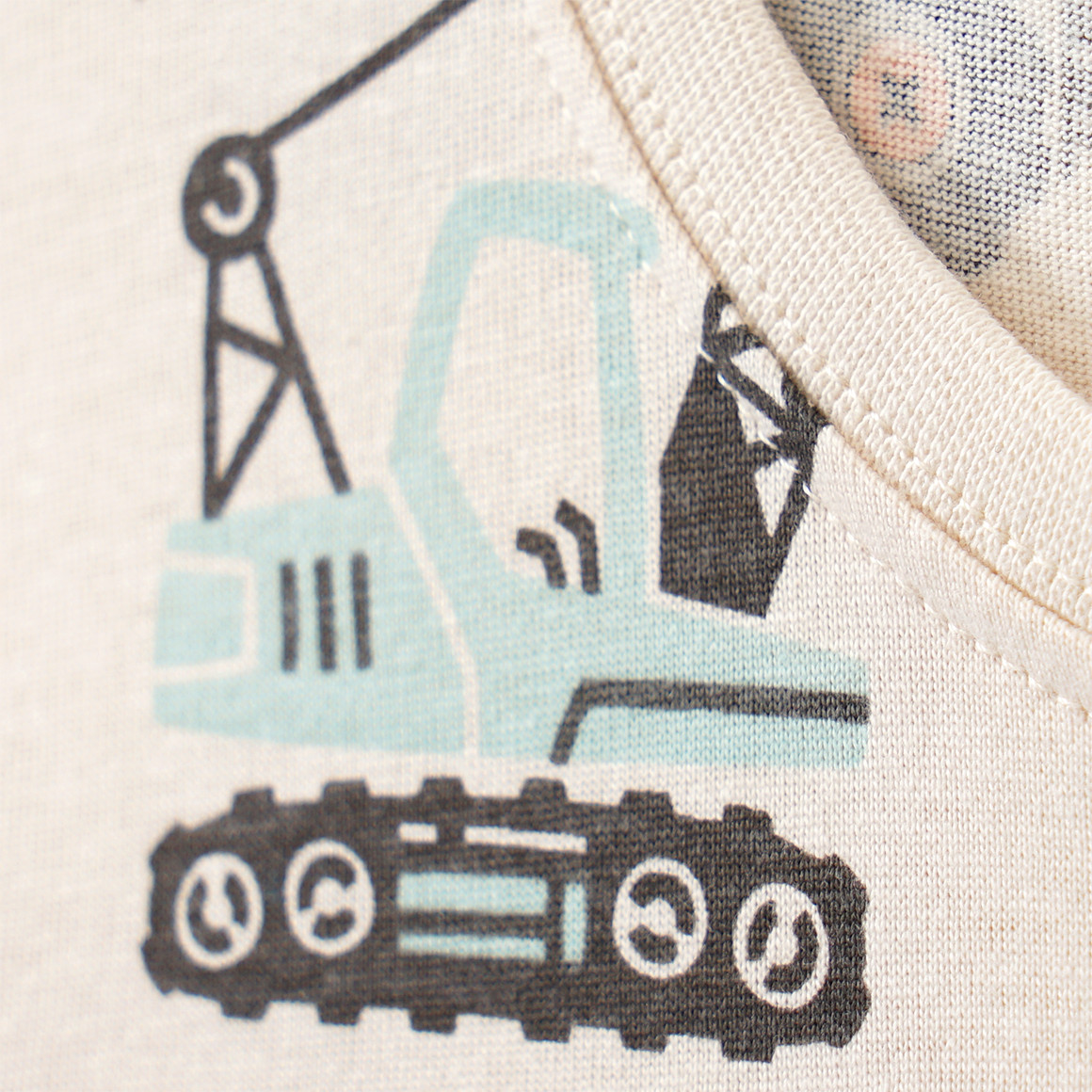 Topolino Jungen T-Shirt mit Fahrzeug-Prints beige