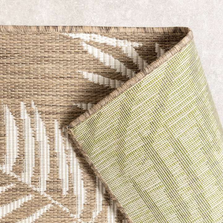 Buitenkleed - Malta Leaves Naturel | Budgettopper!