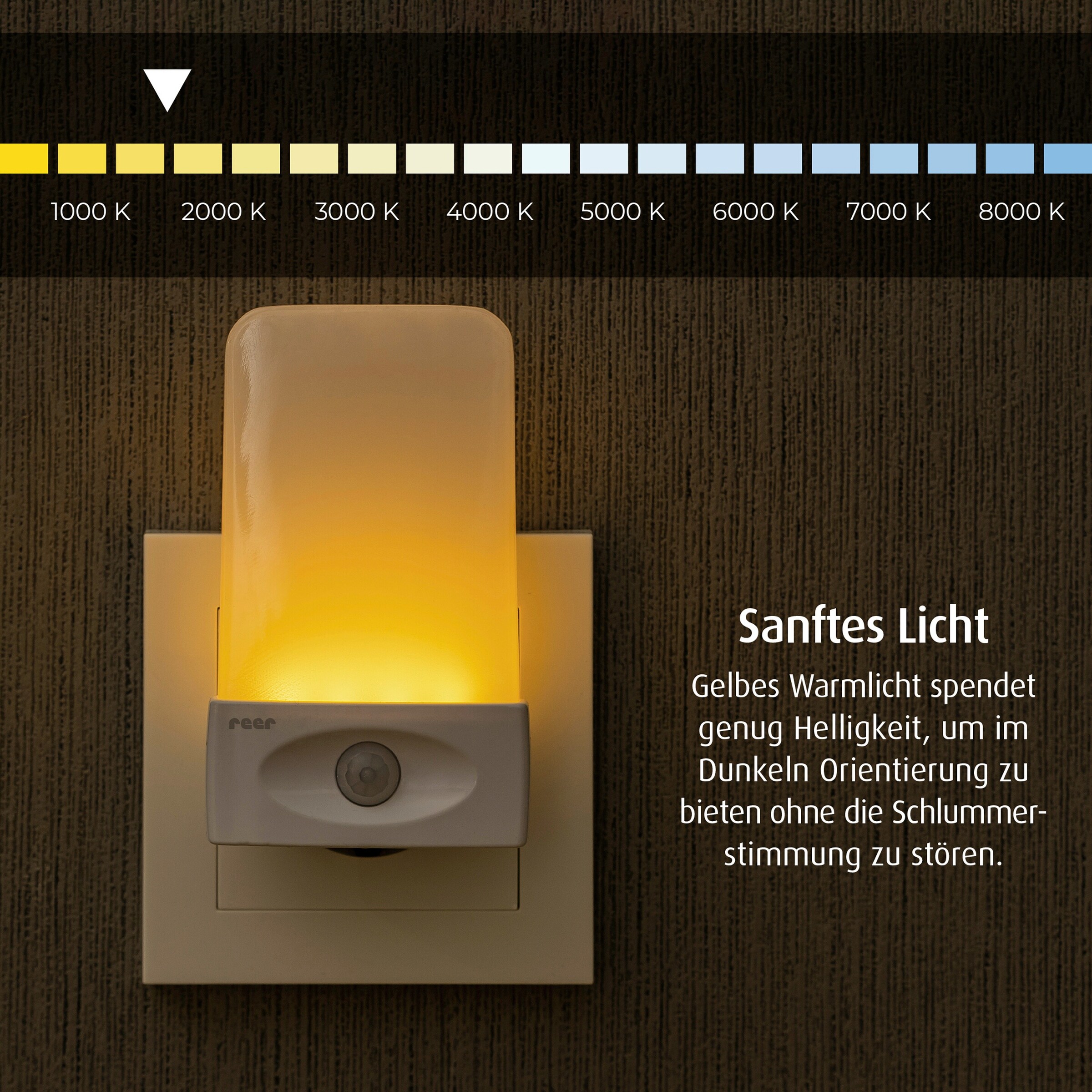 reer LED-Nachtlicht NightGuide mit Bewegungssensor