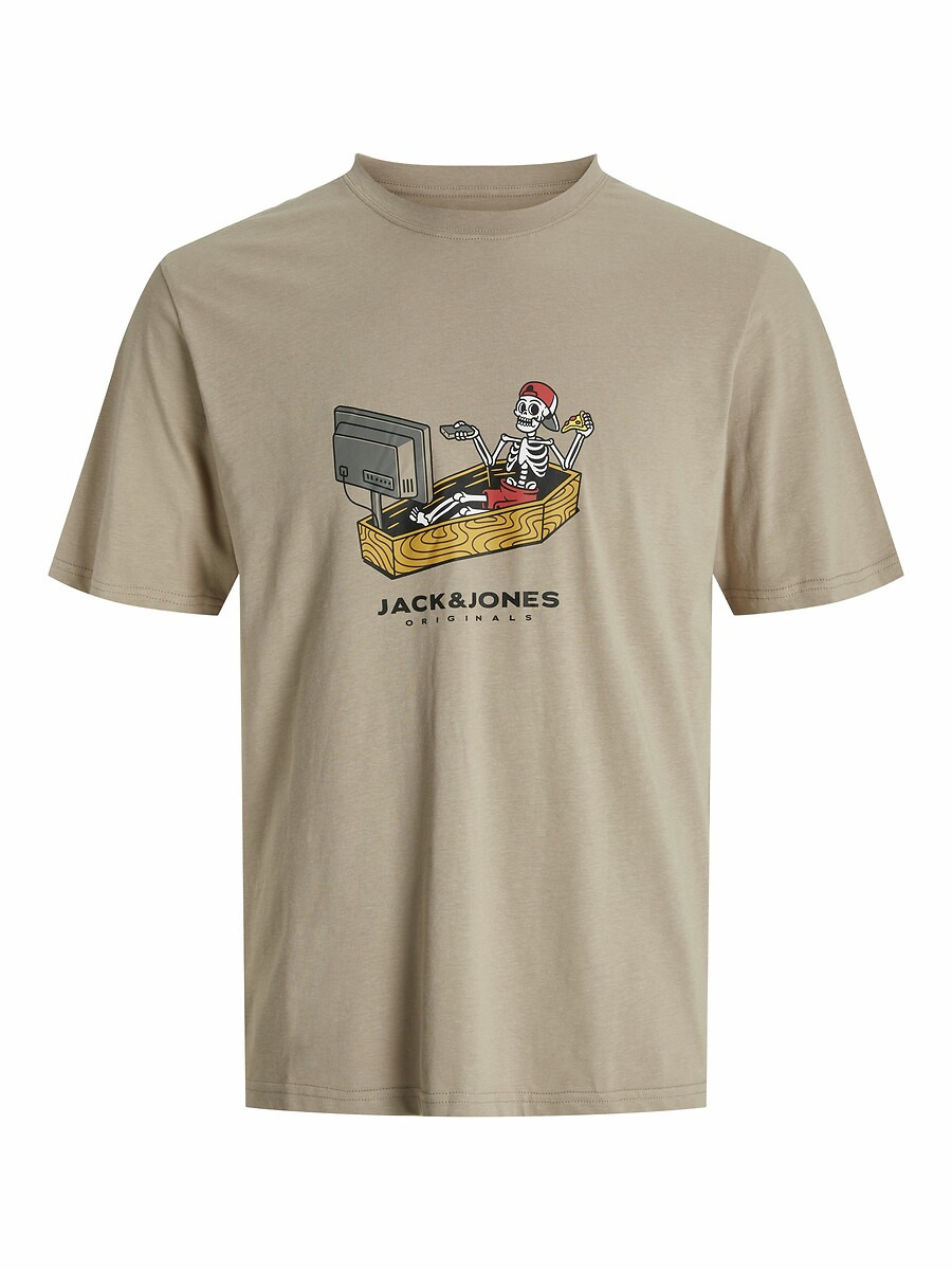 JACK & JONES<br>Camiseta de gola redonda com estampa