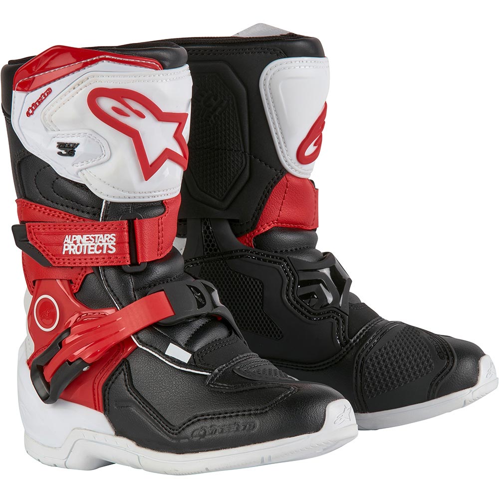 Alpinestars - Bottes enfant Kids Tech 3S Noir / Blanc / Rouge
