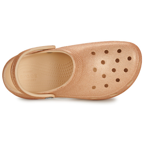 Crocs - Classic Platform Glitter ClogW - Beige