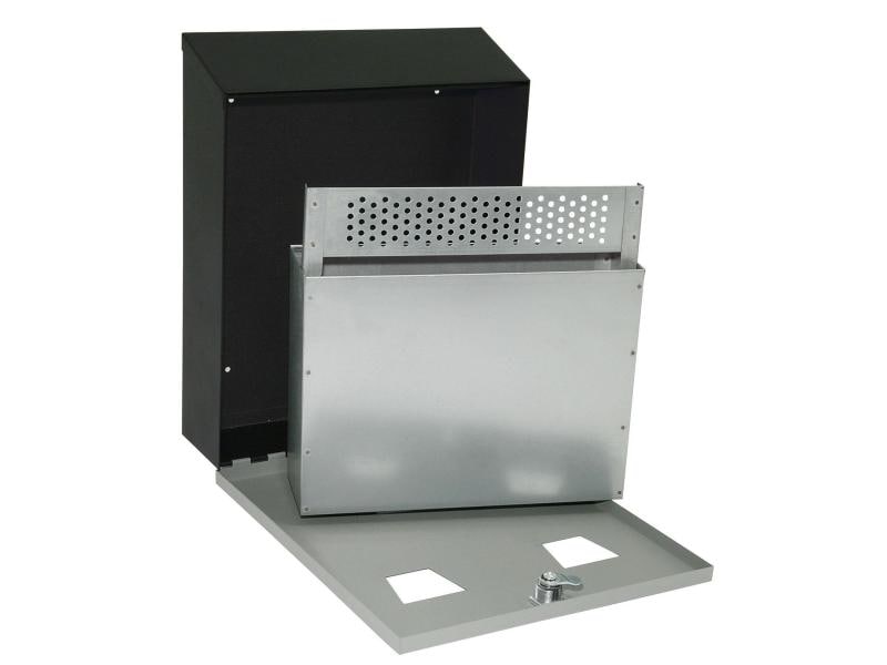 WEDO Wandascher Compact Schwarz Aschenbecher aus ; Schwarz