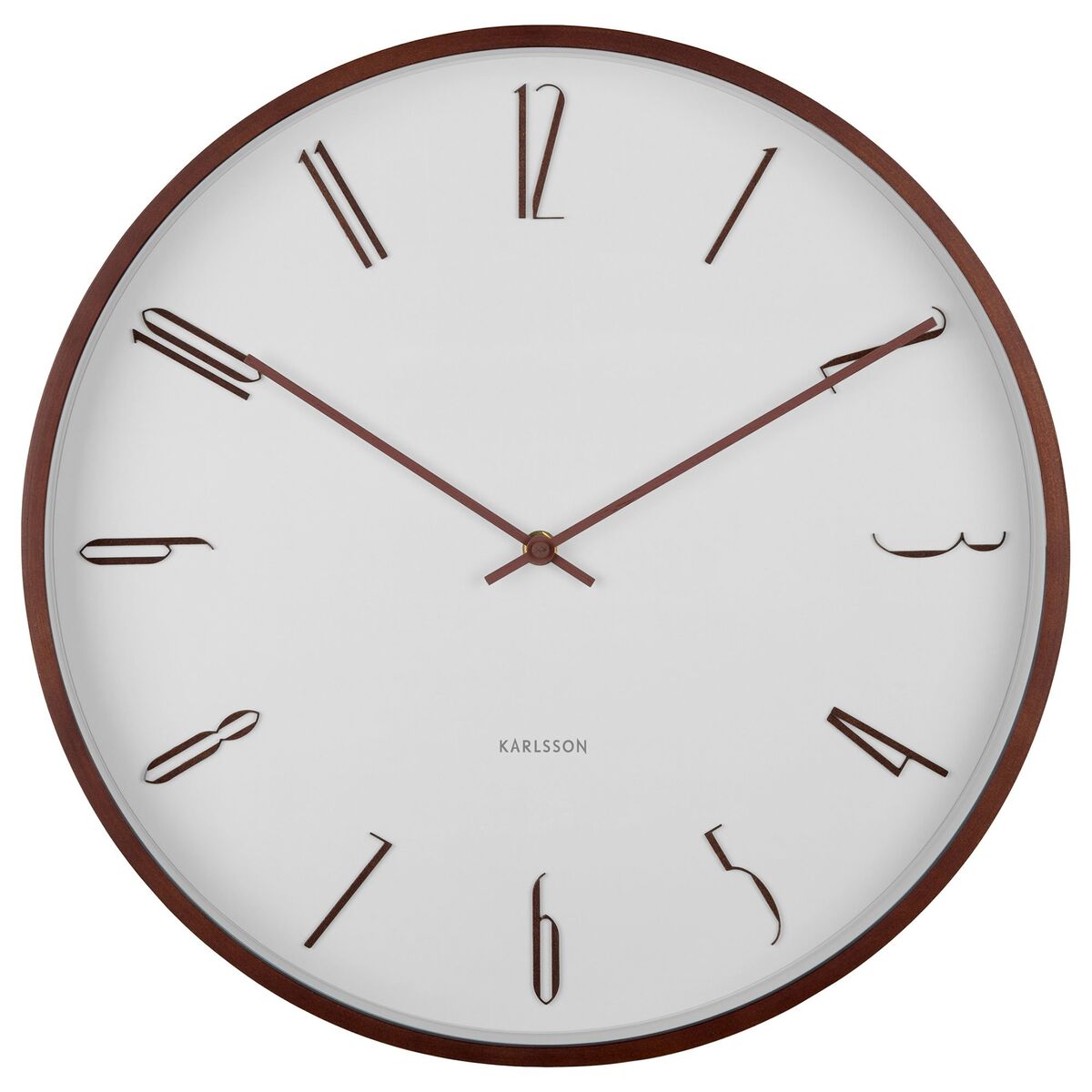Scandia veggklokke 40 cm, white