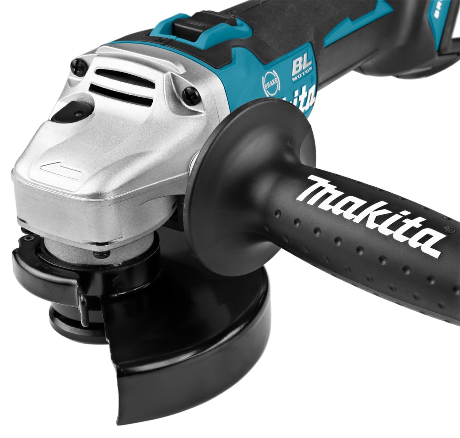 Makita DGA506RTJ 18V Li-Ion Accu haakse slijper set (2x 5.0Ah accu) in Mbox - 125mm - koolborstelloos - softstart