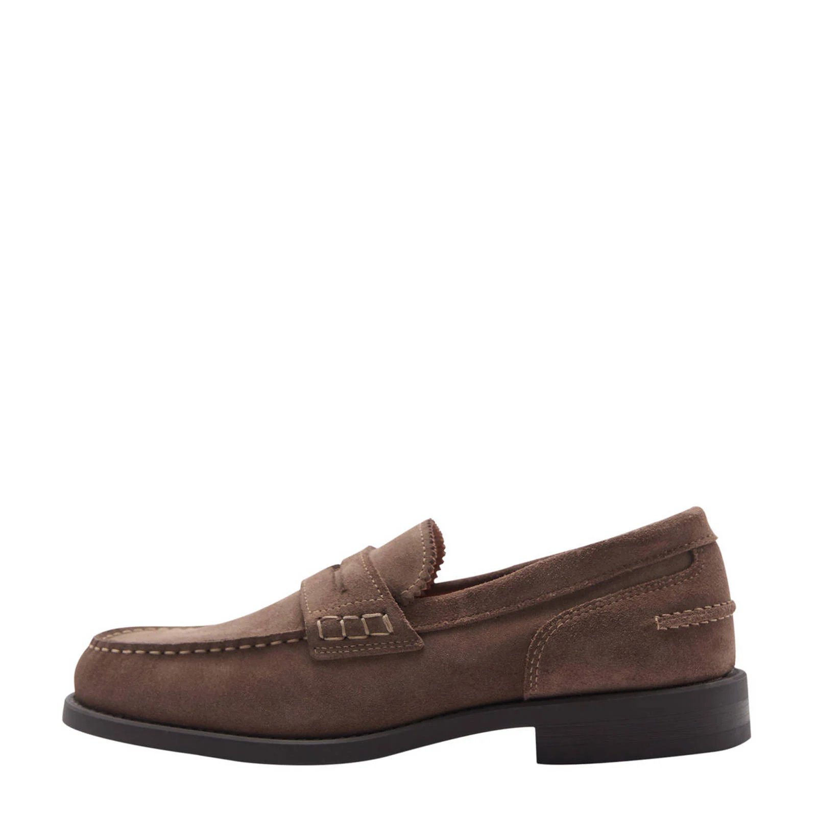 Mango Man suède loafers taupe