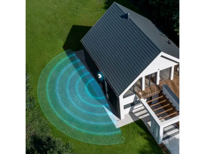 Ring Spotlight Cam Pro Battery - Netværksovervågningskamera - udendørs - vejrfast - farve (Dag/nat) - 1080p - audio - trådløs - WiFi