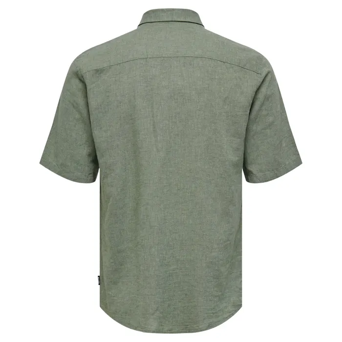 Only & Sons Caiden Solid Linen Overhemd Heren