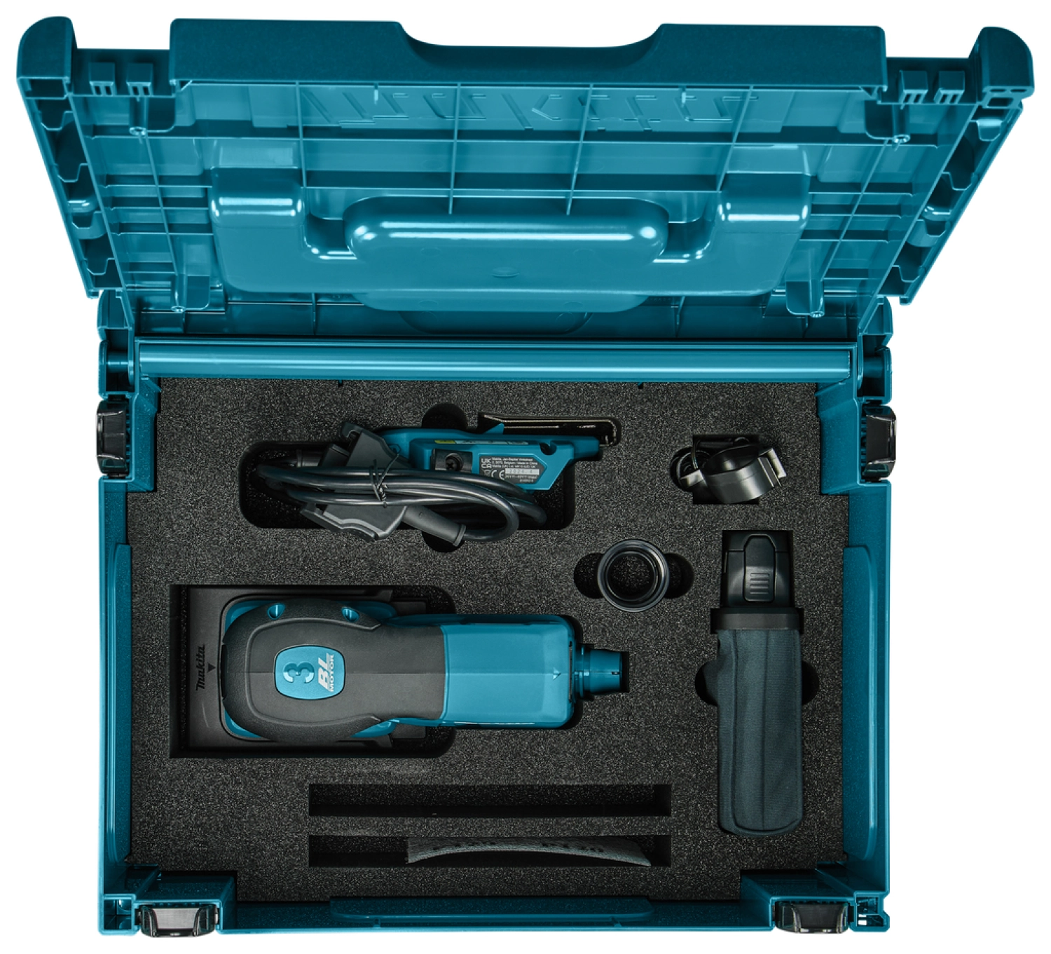 Makita BO005CGZJNL XGT 40V Li-ion accu Handpalm vlakschuurmachine in Mbox - 80x130mm