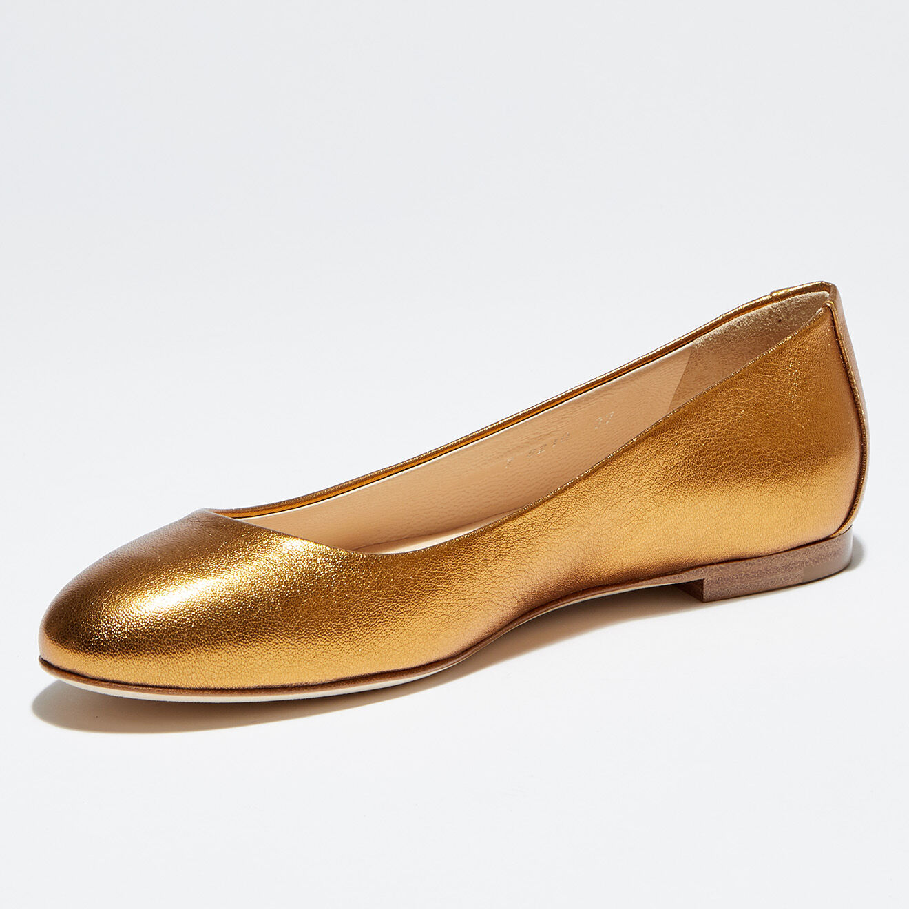 Sergio Rossi Ballerines en Cuir Nappa Silk bronze