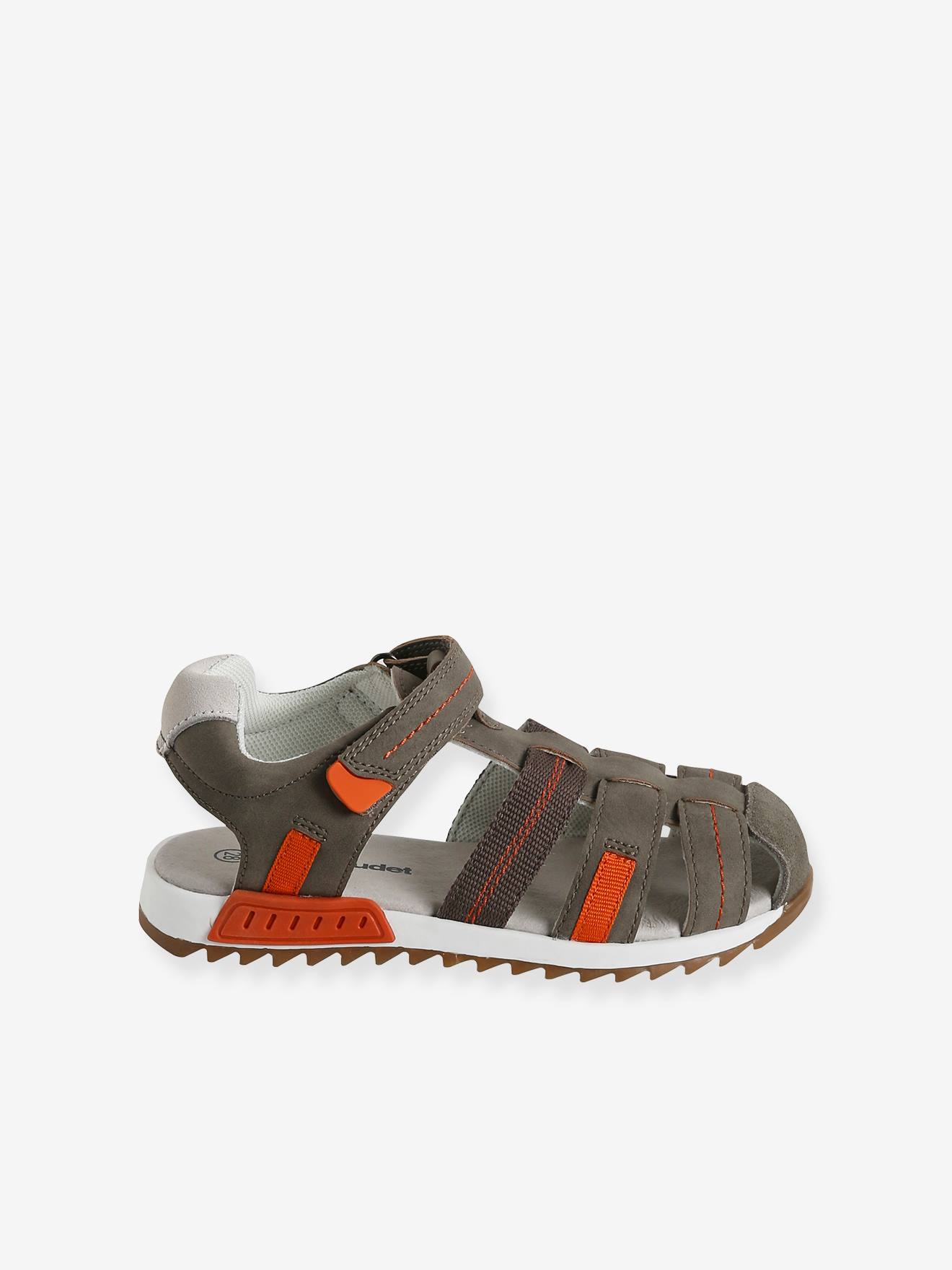 Sandálias fechadas para meninos, marrom acinzentado