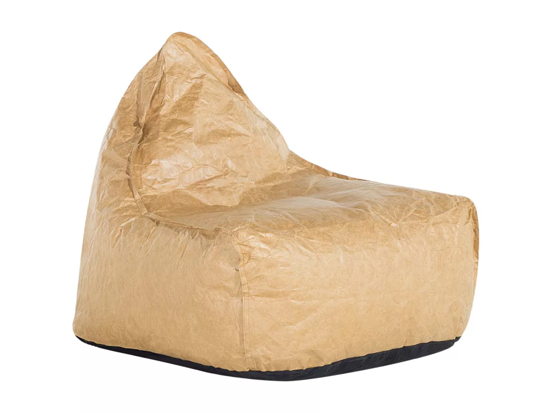 Pouf poire 200 L DROP 63 cm 75 cm Marron doré
