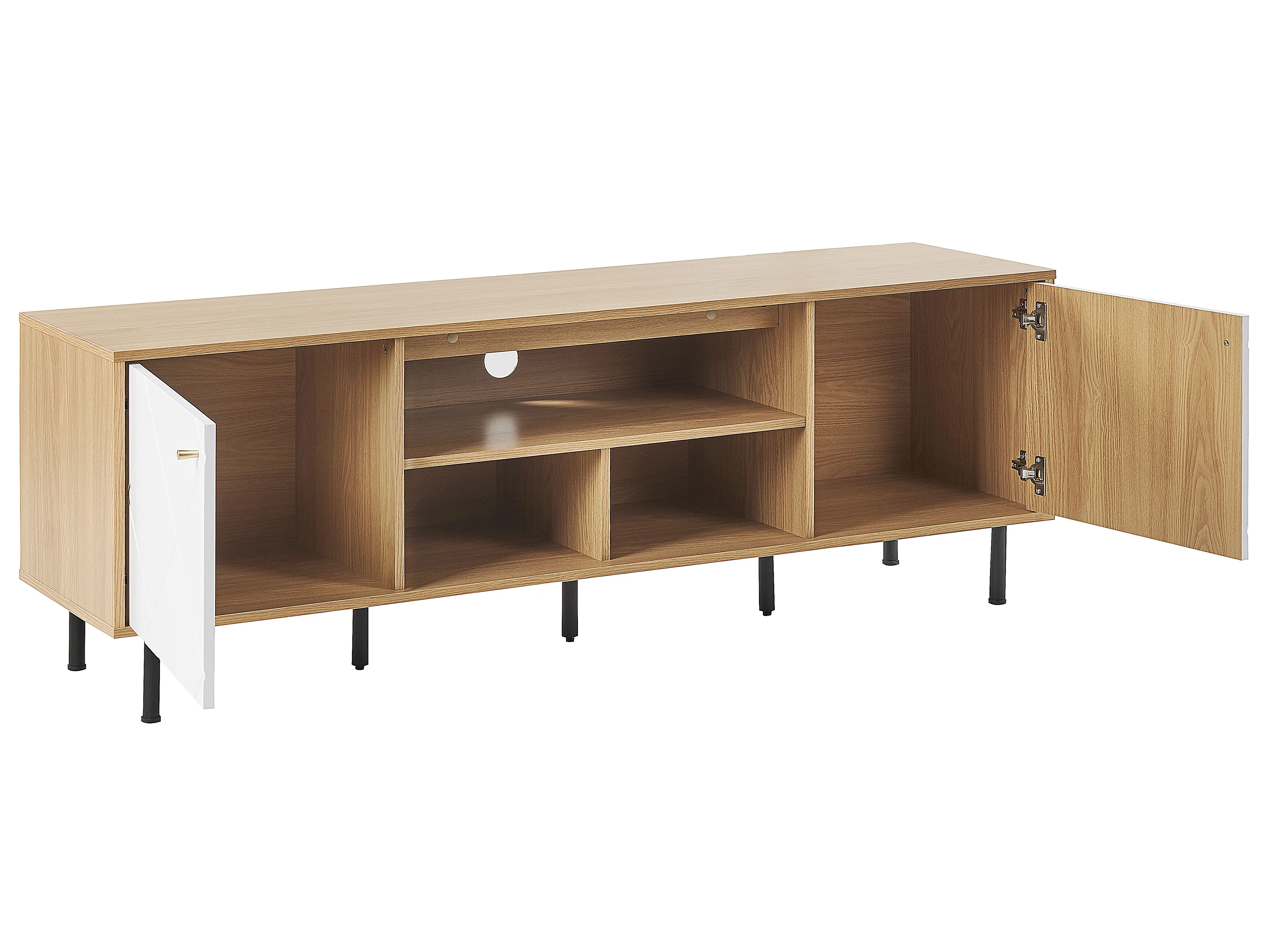 TV-meubel PALMER Bruin/wit
