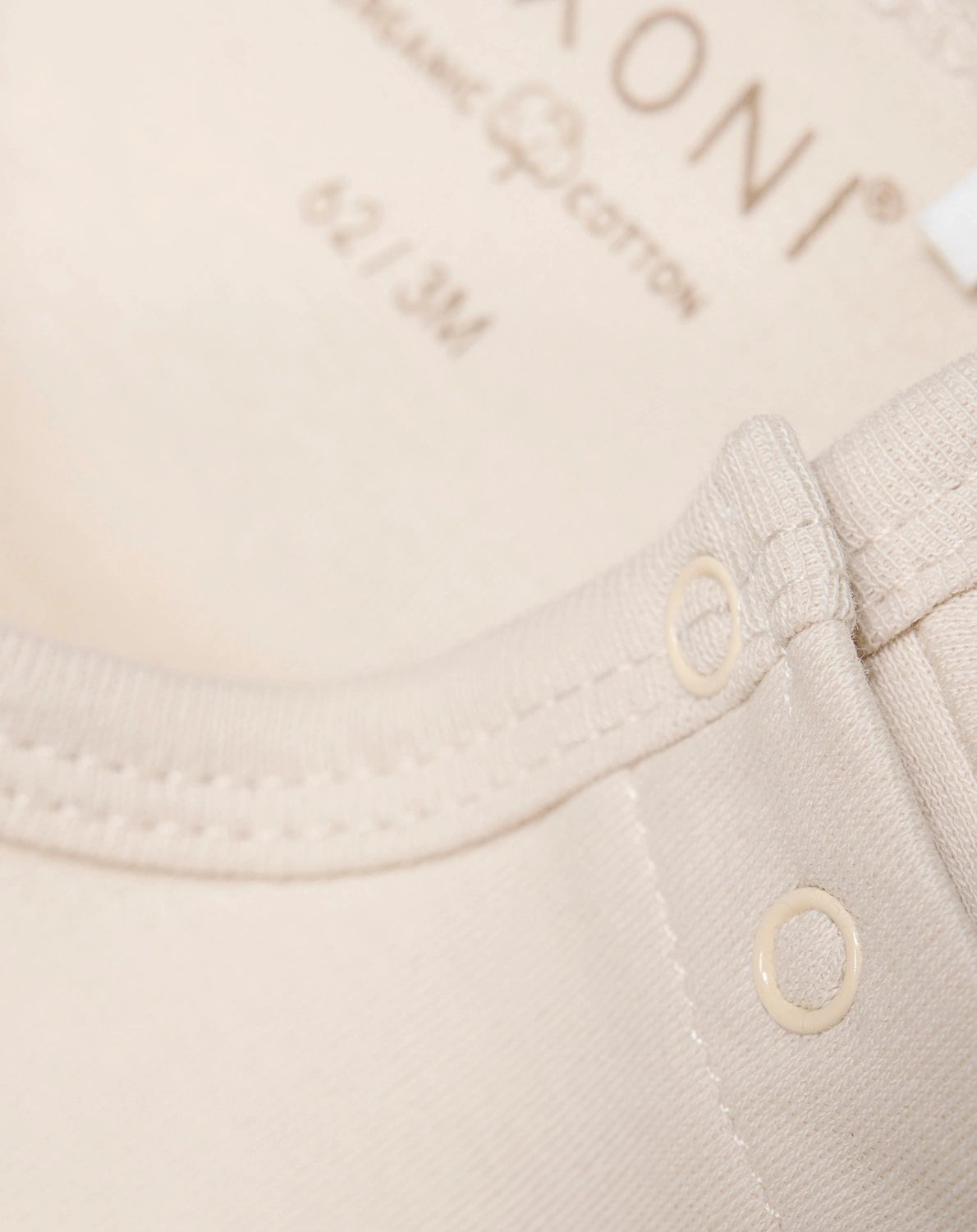 Langarm-Body SOLID COTTON in marshmallow